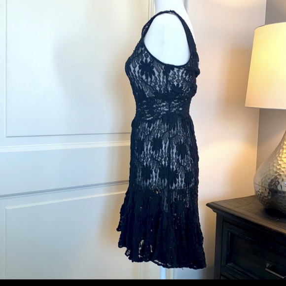 EUC Free People Black Lace Dress - Picture 8 of 12